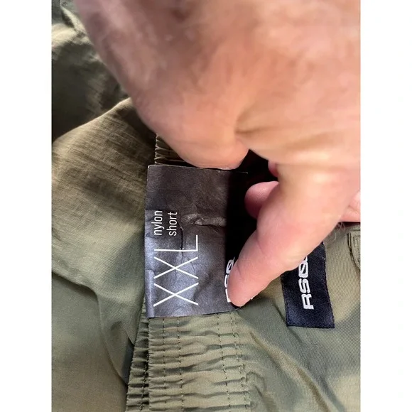 RSQ Shorts XXL Green Pull On Chino Mens Elastic Waist Drawstring Pockets New - Picture 5 of 10